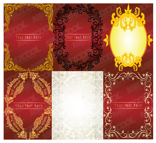 lace border vector material