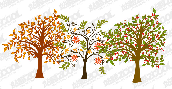trees vector material