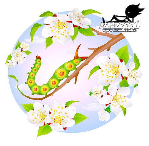 Flowers and insect vector material