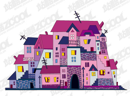 Vector illustration house material