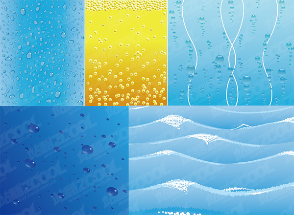 water-related vector background material