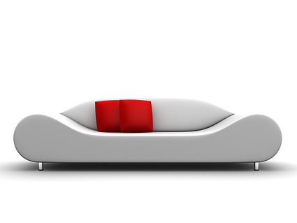 3d produced sofa picture material
