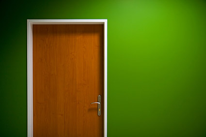 Green walls and doors picture material