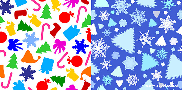 lovely Christmas vector background material