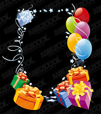 Vector lace gift balloon material
