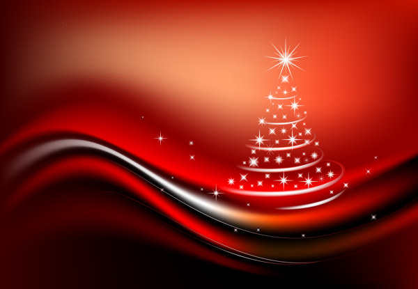Starlight Christmas tree vector