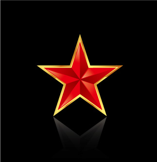 red five-pointed star