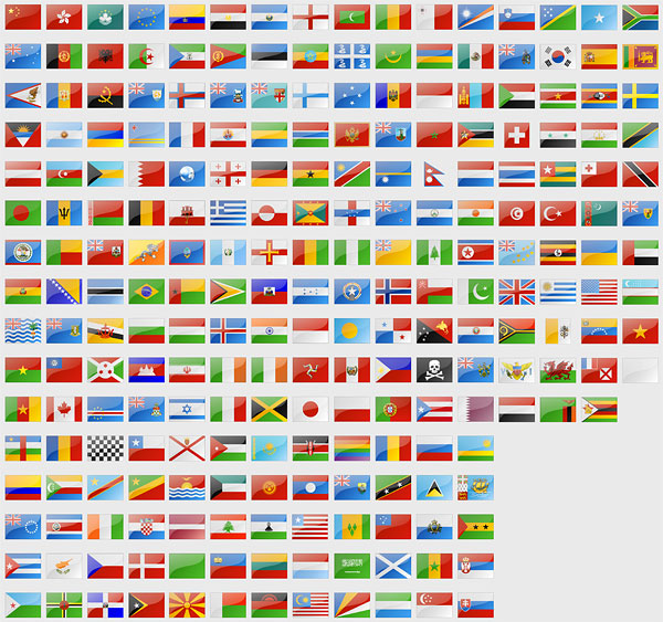 National flags and regional flag png icon