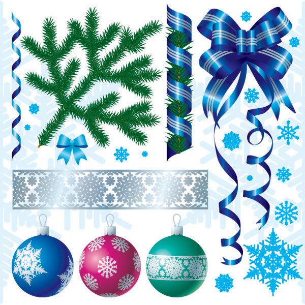 Christmas decoration Vector material