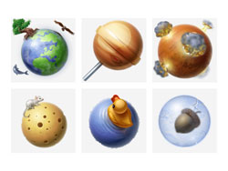 Solar System PNG icon