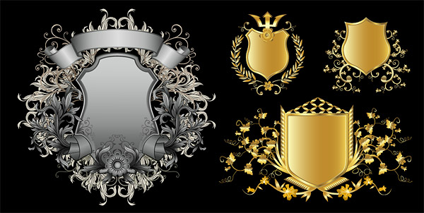 Continental shields pattern vector material-2