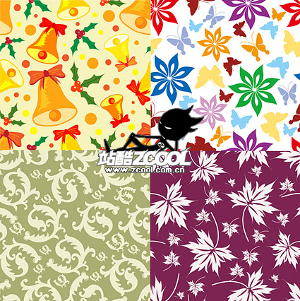 the background of Christmas and the pattern vector material