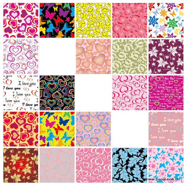 Variety of practical vector tile background material