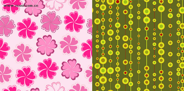Fashion cute background 2 vector material