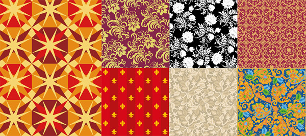 Vector background patterns useful material