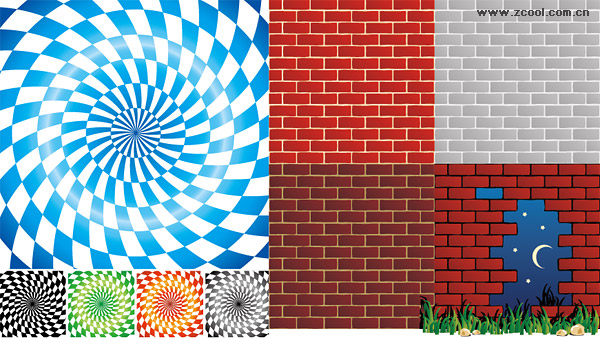 Spin lattice vector background material and brick wall