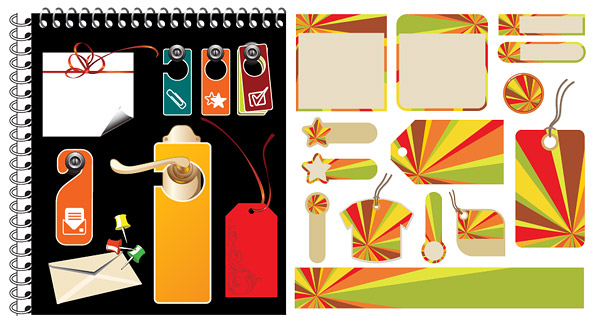Various forms of tag vector material