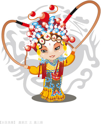 Q version of Peking Opera characters-4