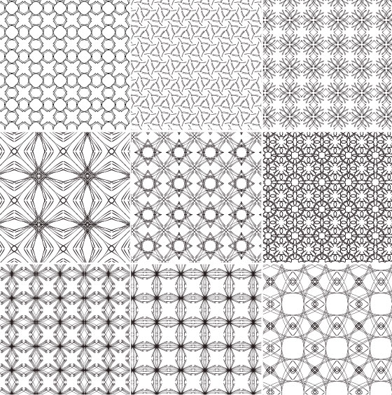 Continental vector background pattern tile material