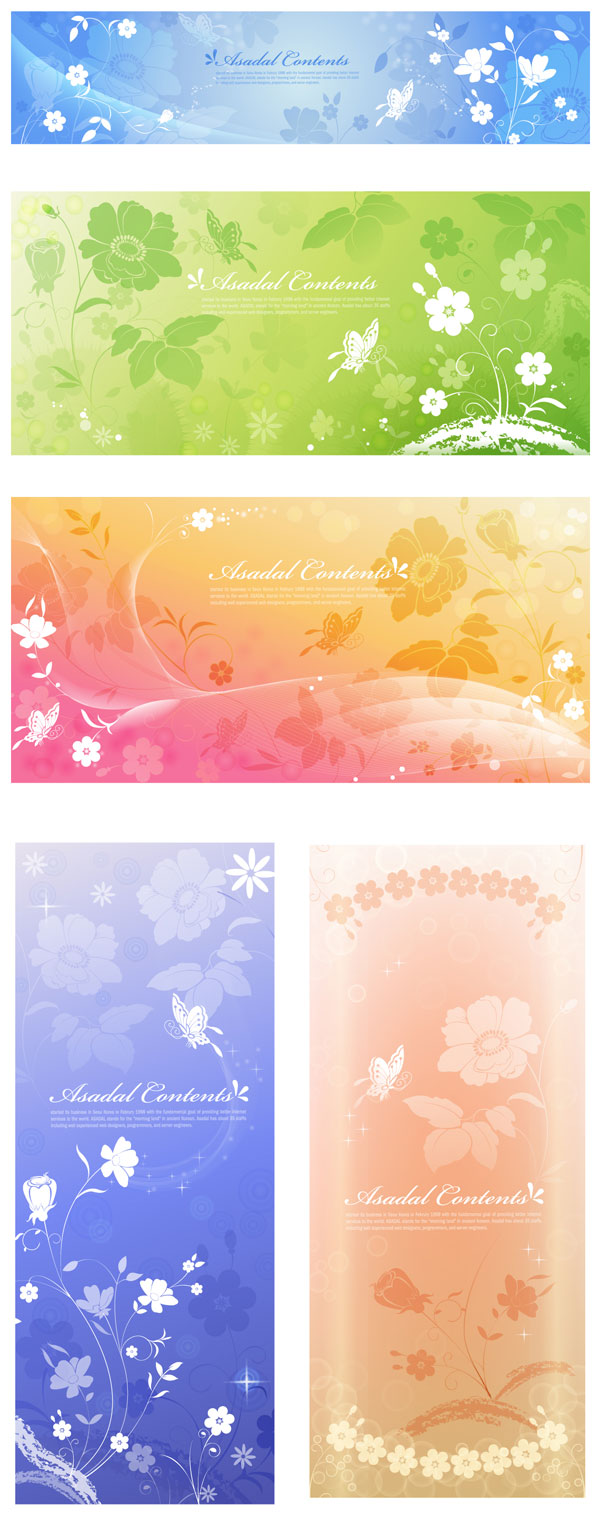 Butterfly Dream elegant background pattern vector material