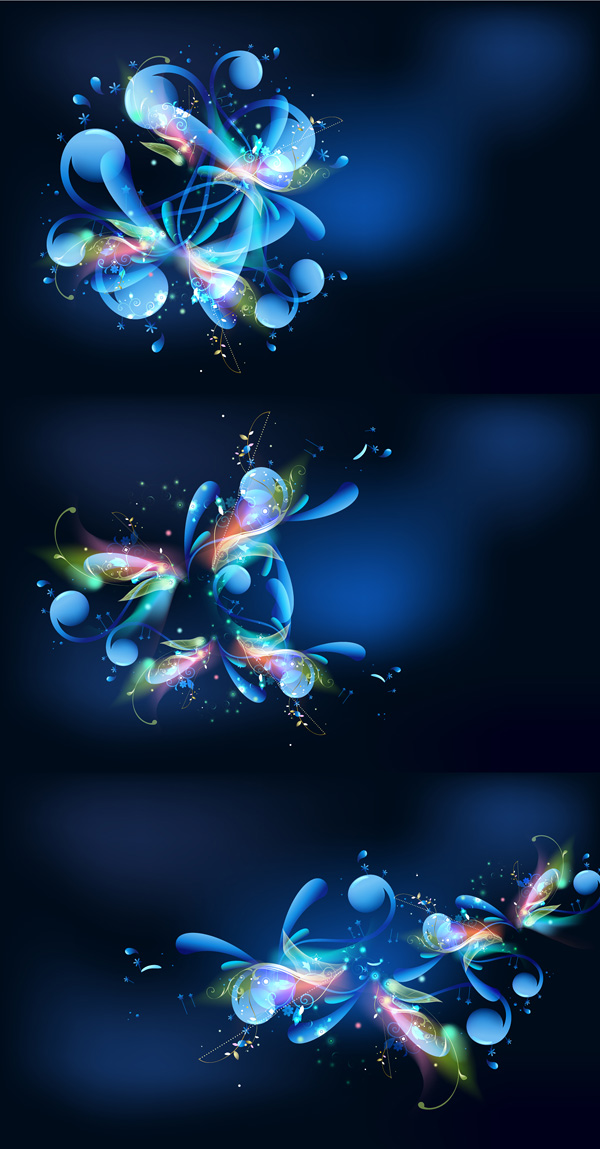 Crystal Type Colorful Vector