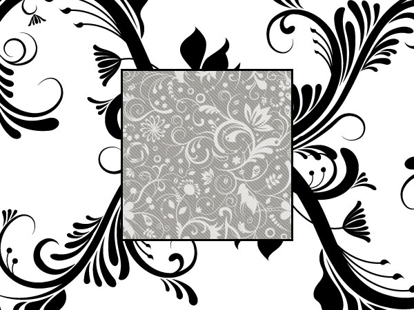 Black and White Fashion Pattern Vector