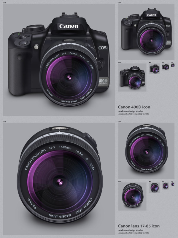 Canon 400D Lens(PNG+Icon)