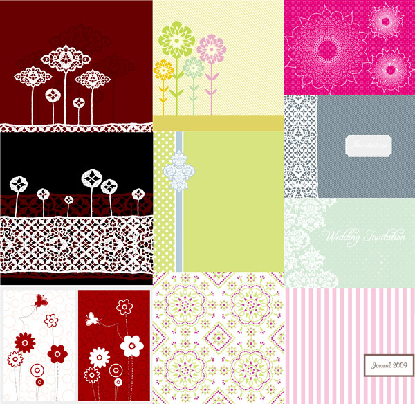 Simple lovely pattern vector