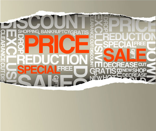 Paper tear sale, price vector