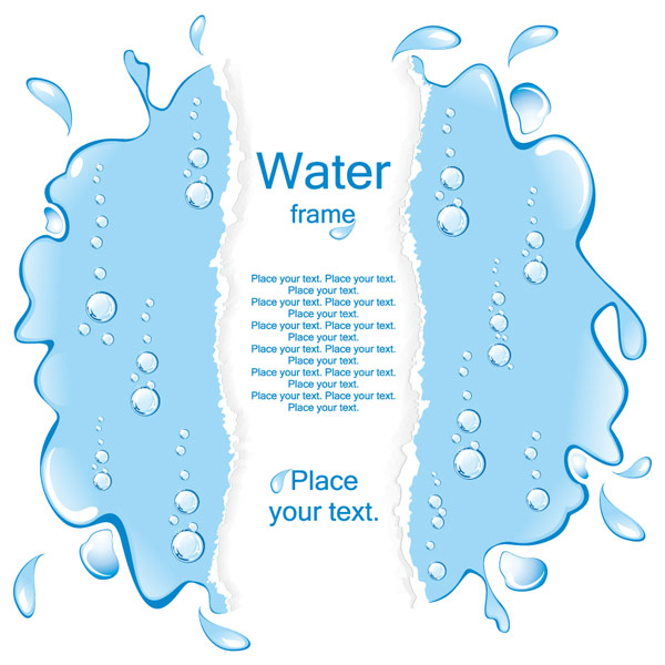 water tear drop shaped vector