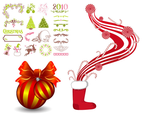 2010 pattern, bells,, crutches, wings vector