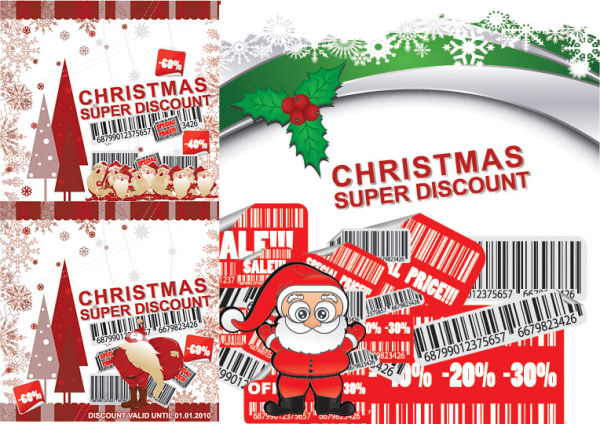 Discount store sales of decoration, bar code