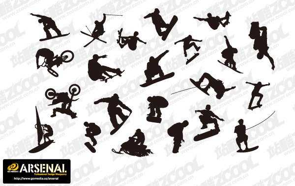 Go Media Vector material Set13-produced current trend of movement