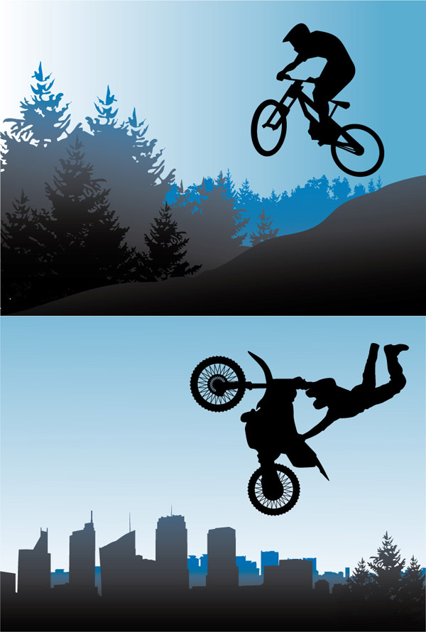 Bicycle and motorcycle sports