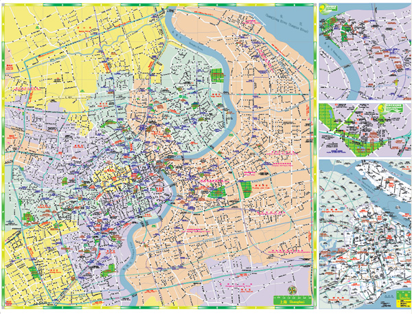 Vector map of Shanghai