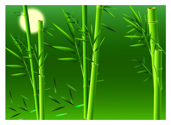 Real bamboo vector material