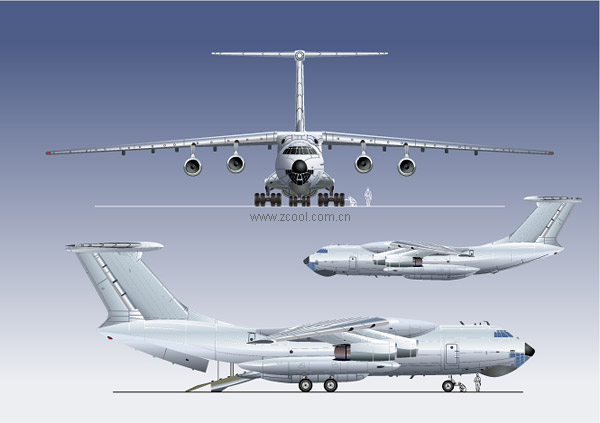 Passenger aircraft vector material