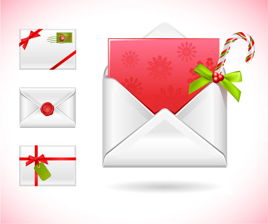 Christmas message vector material
