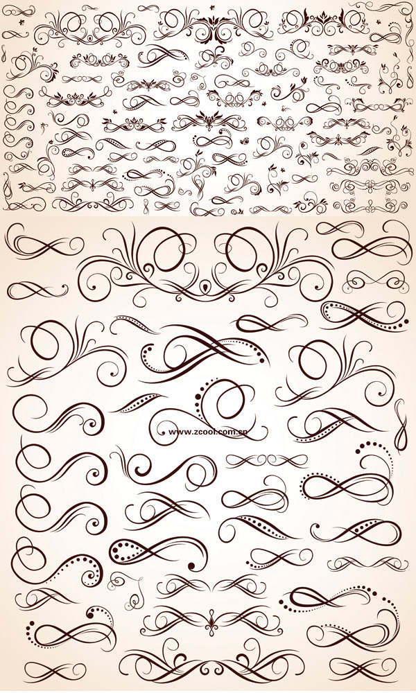 Variety of pattern element vector material