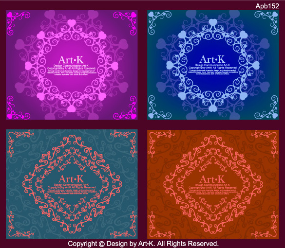 2 lines of beautiful lace Vector material