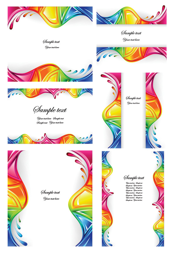 Dynamic wave vector colorful graphics material