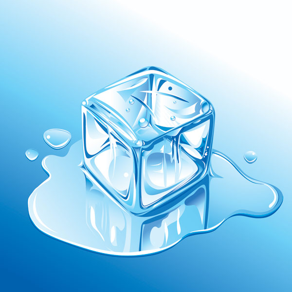 Realistic ice vector material