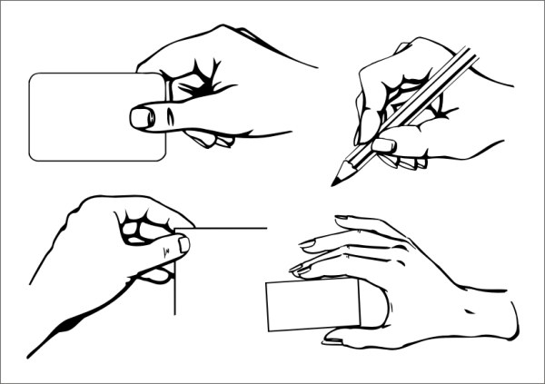 Practical gesture vector material (1)