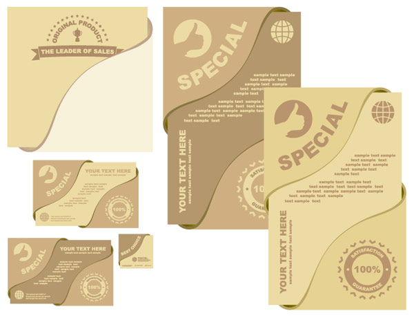 Special cards vector material