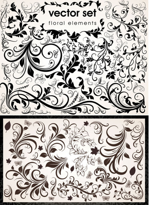 Delicate lace vector of material