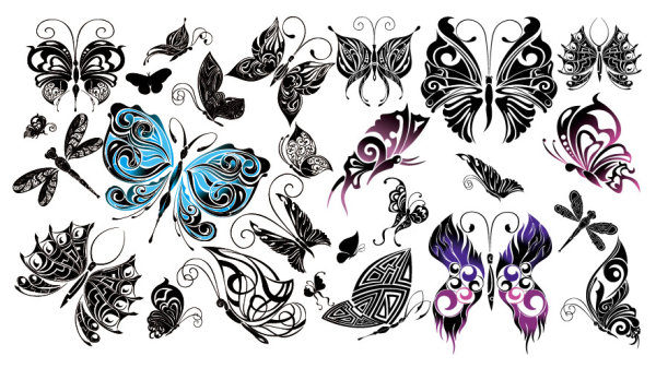 Beautiful butterfly totem Vector