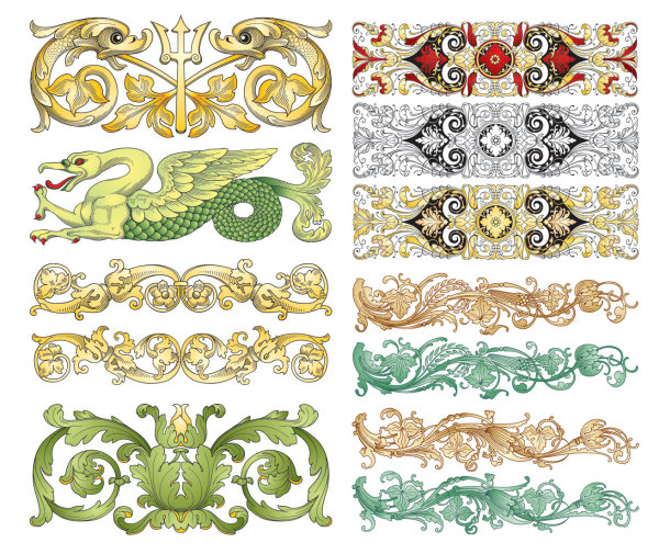 Vector Chinese classical patterns