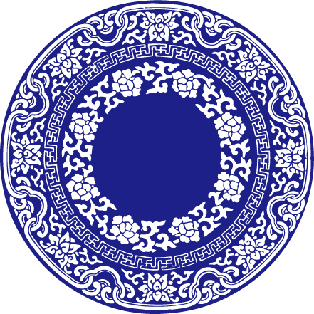 Vector Blue and White Porcelain