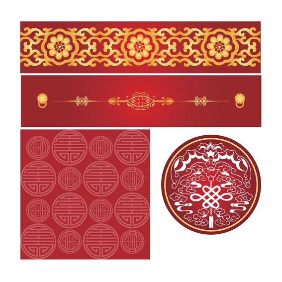 Chinese style pattern vector