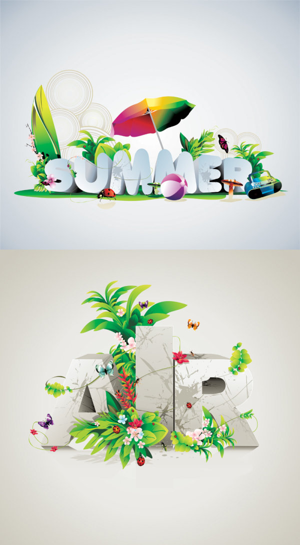 Beautiful typography posters